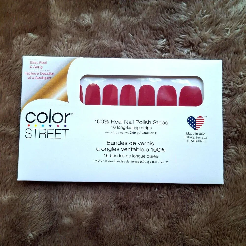 Color Street 100% Nail Polish Strips - Munich Mulberry - Easy to Use